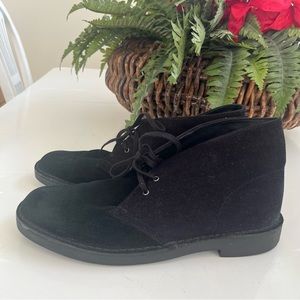 Collection Clarks CORDUROY SUEDE Black Bushacre Chukka Boot 12M Limited Edition